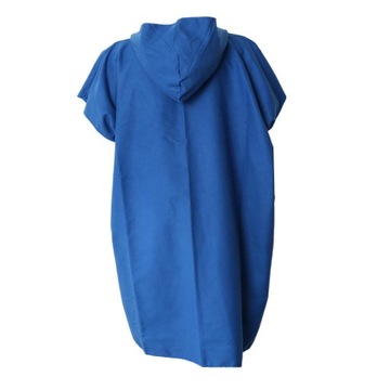 Beach Bath Surf Swim Poncho Robe With Hood Blue