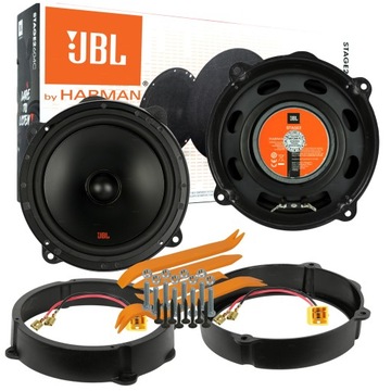 JBL STAGE2 GŁOŚNIKI BASOWE FIAT IDEA PRZÓD TYŁ DYS