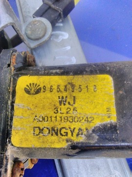 DAEWOO NUBIRA II MECHANIZMUS OKNO ZADNÍ LEVÝ