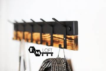 Półka Ścienna Industrialna wieszak metalowy 100cm
