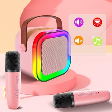 Караоке Bluetooth Set беспроводной динамик + 2 микрофоны для детей