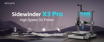 3D-принтер FDM Artillery Sidewinder X3 Pro 300 мм/с 240x240x260 мм