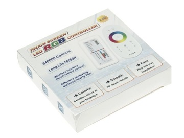 КОНТРОЛЛЕР СВЕТОДИОДНОЙ ЛЕНТЫ RGB СЕНСОРНЫЙ ПУЛЬТ ДИСТАНЦИОННОГО УПРАВЛЕНИЯ