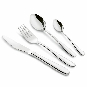 Набор столовых приборов на 6 персон Набор Silver STEEL Нержавеющая сталь Tadar Leros 24 шт.