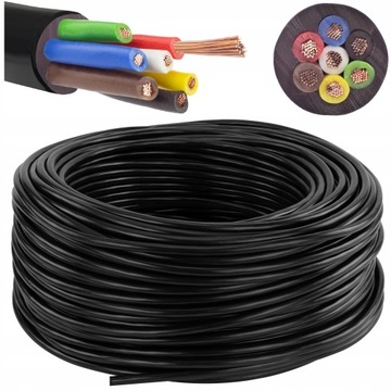 KABEL PRZEWÓD SIEDMIOŻYŁOWY 7 ŻYŁ YLYs 7x1,5 100m