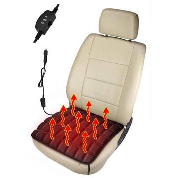 ПОДУШКА С ПОДОГРЕВОМ ДЛЯ АВТОКРЕСЛА, РЕГУЛИРУЕМАЯ