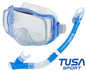 TUSA ZESTAW do nurkowania maska IMPREX 3D fajka DRY SUCHY ZAWÓR UC3325 CLB