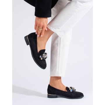 Черные туфли из экокожи Мокасины размер 36