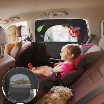 МОСКИТНАЯ СЕТКА СОЛНЦЕЗАЩИТНЫЙ КОЗЫРЕК НА СТЕКЛА И ОКНА ДЛЯ АВТОМОБИЛЕЙ 2 ШТ.