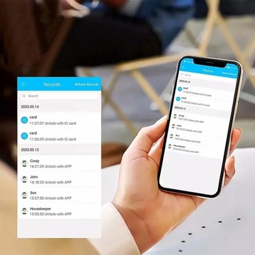 ЭЛЕКТРОННАЯ РУЧКА ДВЕРНОГО ЗАМКА С ПРИНТОМ + PIN-код