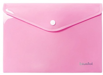 TECZKA KOPERTA A5 PLASTIKOWA PASTEL RÓŻOWY BIURFOL