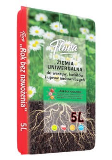 Ziemia uniwersalna FLORA 5l ROK BEZ NAWOŻENIA