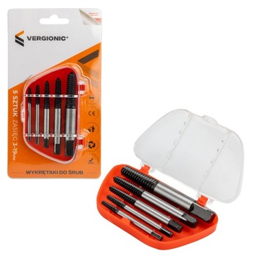 Набор экстракторов-экстракторов для сломанных винтов 5х.