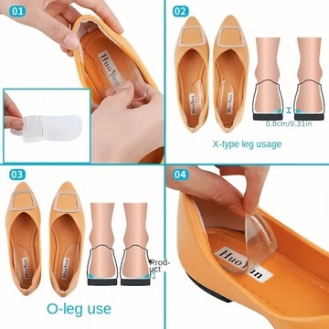 Гелевые подпяточники для коррекции вальгусной и варусной деформации стоп Wbs15.