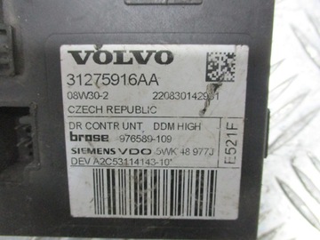 MOTOREK OKNO LEVÝ PŘEDNÍ VOLVO V50 2.0 D