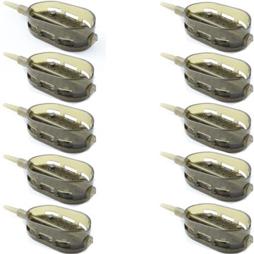 Zestaw 10 Podajników Koszyków Do Method Feeder Boat Arc 50g
