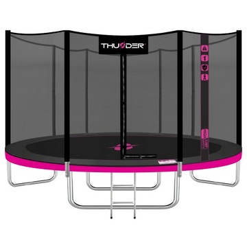 TRAMPOLINA OGRODOWA 427cm 14ft dla dziecka WYTRZYMAŁA mata ORYGINALNA