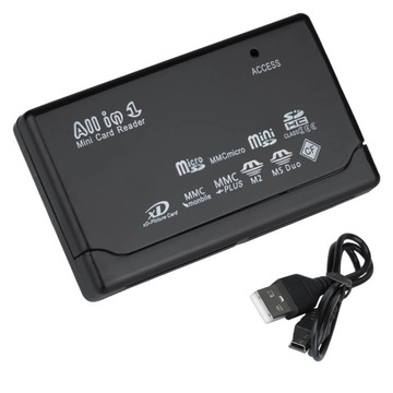 Uniwersalny czytnik kart pamięci USB All In One