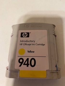 HP WKŁAD TUSZ 940 C4909S STARTER YELLOW ORYGINAŁ PUSTY