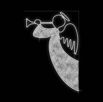 Oświetlenie słupowe, illuminacja anioł LED wz.29