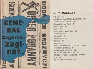 GENERAŁ ZAGÓRSKI ZAGINĄŁ Jerzy Rawicz
