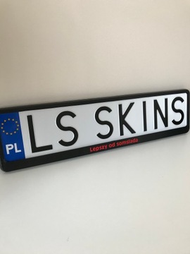 РАМКА НОМЕРНОГО ЗНАКА СВОЙ ИНДЕКС/ЦВЕТ