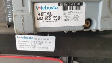 A6 C6 SOLAR STŘECHA STŘEŠNÍ OKNO WEBASTO 4F5877041C
