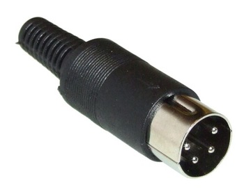 Wtyk Din (4pin) Montowany Na Kabel