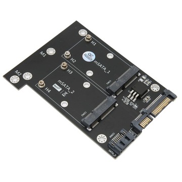 Карта адаптера Dual MSATA SSD на Dual SATA3, преобразователь скорости быстрого чтения Comp