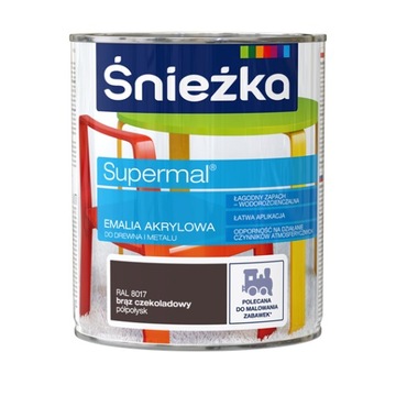 ŚNIEŻKA Supermal Em Akrylowa RAL8017 Brąz Czek 0,8