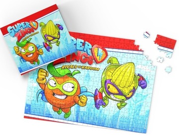 PUZZLE - SUPER ZINGS BAJKA - PREZENT NA ŚWIĘTA WZORY - 24 el + PUDEŁKO