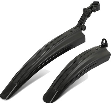 BŁOTNIKI ROWEROWE PRZÓD + TYŁ KOMPLET ROWER 2 SZT UNIWERSALNE 26 28 CALI