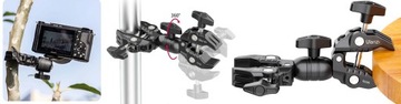 UCHWYT ZACISK CRAB CLAMP +PRZEGUB MAGIC ARM ULANZI