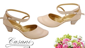 Casani cieliste buty 41 wizytowe tęgie szerokie