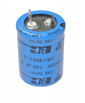 Kondensator 100uF 400V 20% 85°C BC 22x30mm [1szt]