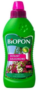 BIOPON PŁYNNY NAWÓZ ODŻYWKA DO R. BALKONOWYCH 0,5L