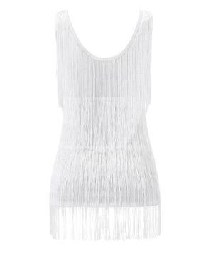 Элегантное вечернее платье с бахромой. Цвета.