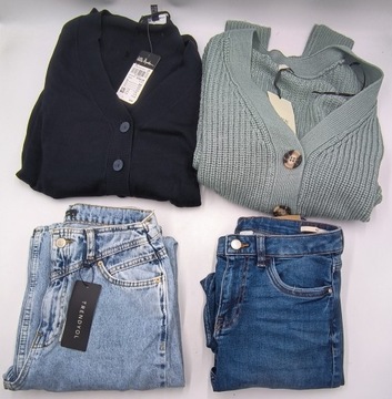 КАРТОННАЯ КОРОБКА МИКС ЖЕНСКАЯ ОДЕЖДА | Calvin Klein, Nike, Desigual, Only — 25 шт.