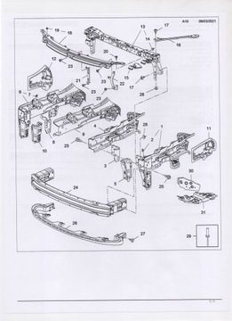 OPEL ASTRA K lift 19-21 PAS PRZEDNI WZMOCNIENIE