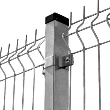 Зажим 40x40, оцинкованный конец, полная панель стойки