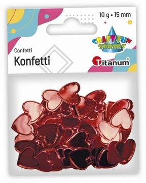 Konfetti serca czerwone 10g