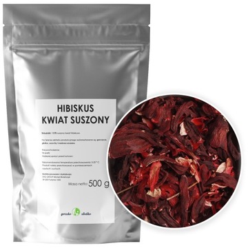 HIBISKUS SUSZONY kwiat hibiskusa napar 0,5kg