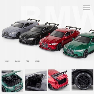 МОДЕЛЬ АВТОМОБИЛЯ BMW M4 1:32 МЕТАЛЛИЧЕСКАЯ ИГРУШКА