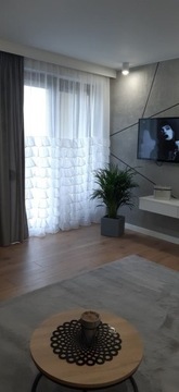 Штора Рамона с рюшами, белая, с люверсами, 140х250