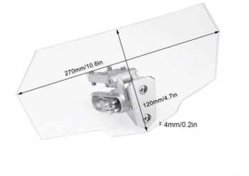 ПЕРЕДНИЙ ДЕФЛЕКТОР МОТОЦИКЛА, РЕГУЛИРУЕМЫЙ, ПРОЗРАЧНЫЙ - ОБТЕКАТЕЛЬ