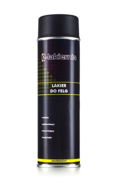 e-lakiernia LAKIER SPRAY DO FELG CZARNY PÓŁMAT