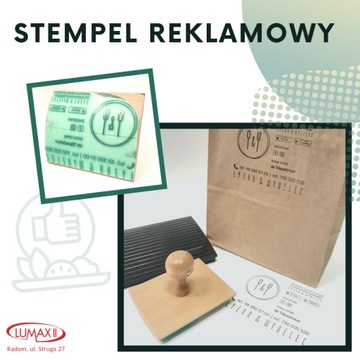 Pieczątka, stempel z logo Firmy XXL 11cmx10cm