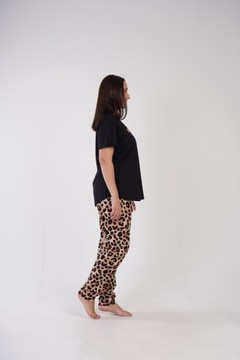 Piżama damska z długimi spodniami i krótkim rękawem bawełniana 3XL Vienetta