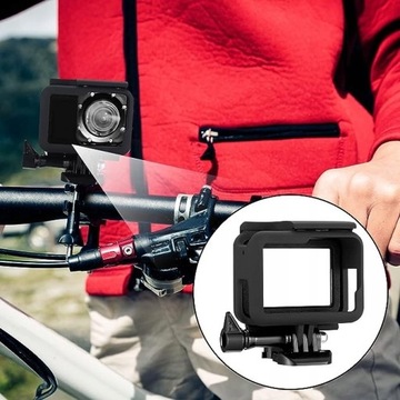 КРЕПЛЕНИЕ НА РАМКУ GOPRO HERO 6 5 7 2018 ЧЕРНЫЙ КОРПУС