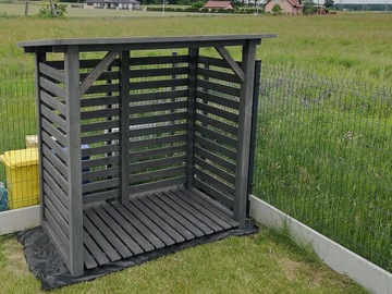 Drewutnia wiata na drewno kominkowe SOLIDNA 2x1,1m